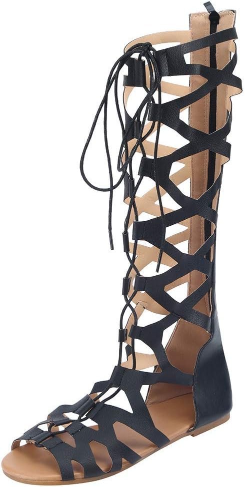 Wedge Shoes for Women Sandals with Support Black Heel Pumps 5 ...