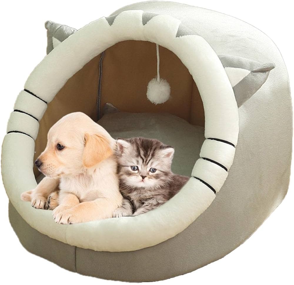Winter Cat Beds, Soft Cat Cave, Warm Cat Beds, Calming Pet Beds ...