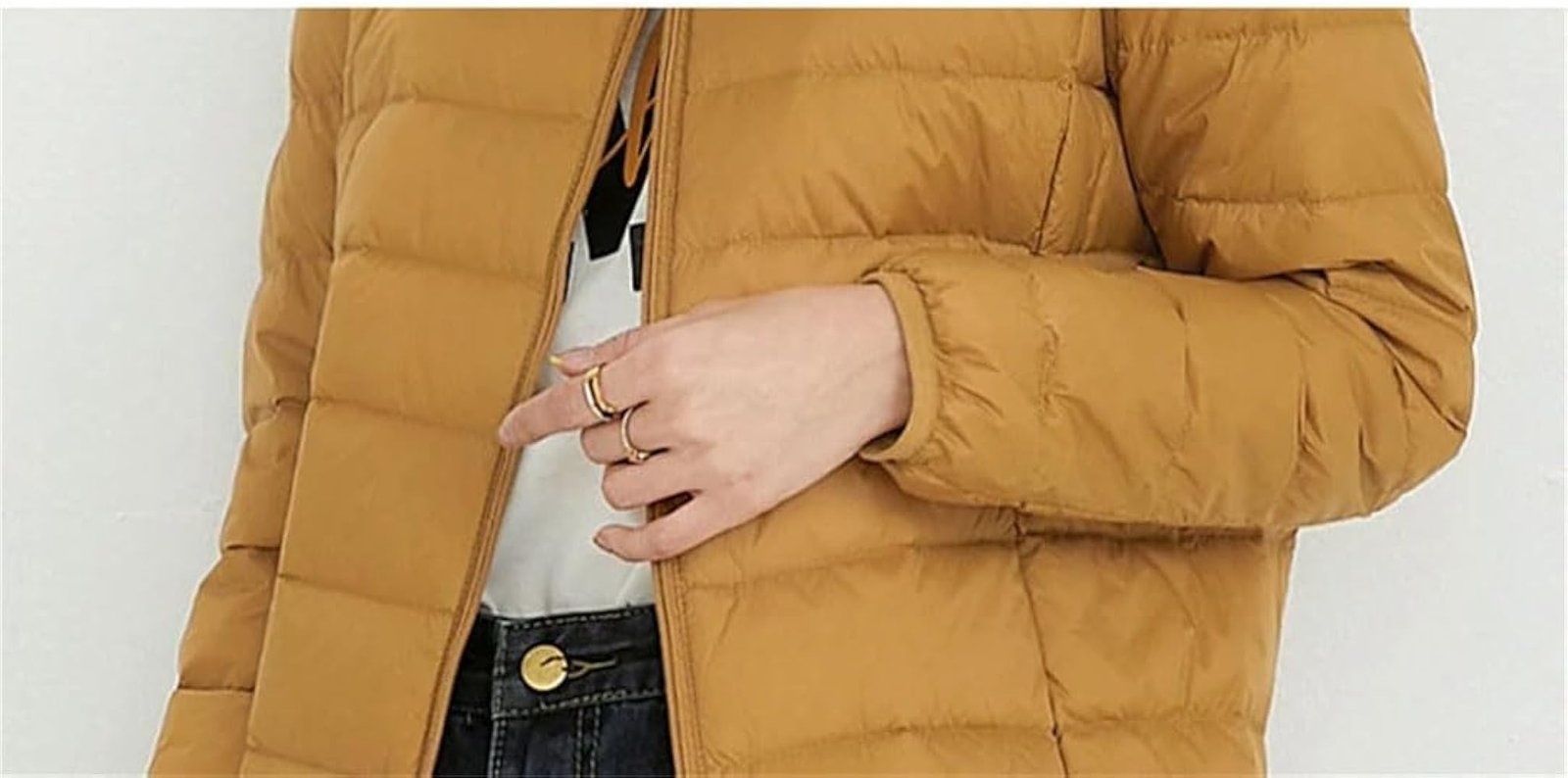 Woman Ultra Light Duck Down Jackets for Women Long Sleeve ...