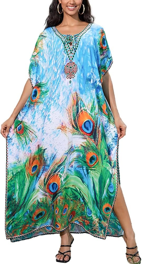 Women's Beach Dress Tunic Beach Cover Up Swimsuit Summer ...