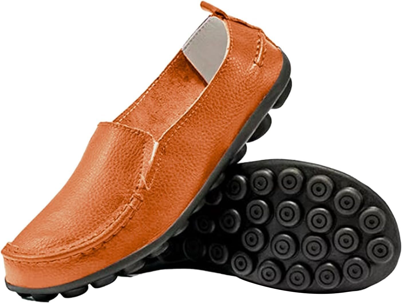 women's loafers faux leather elegant flat shoes ballet ...