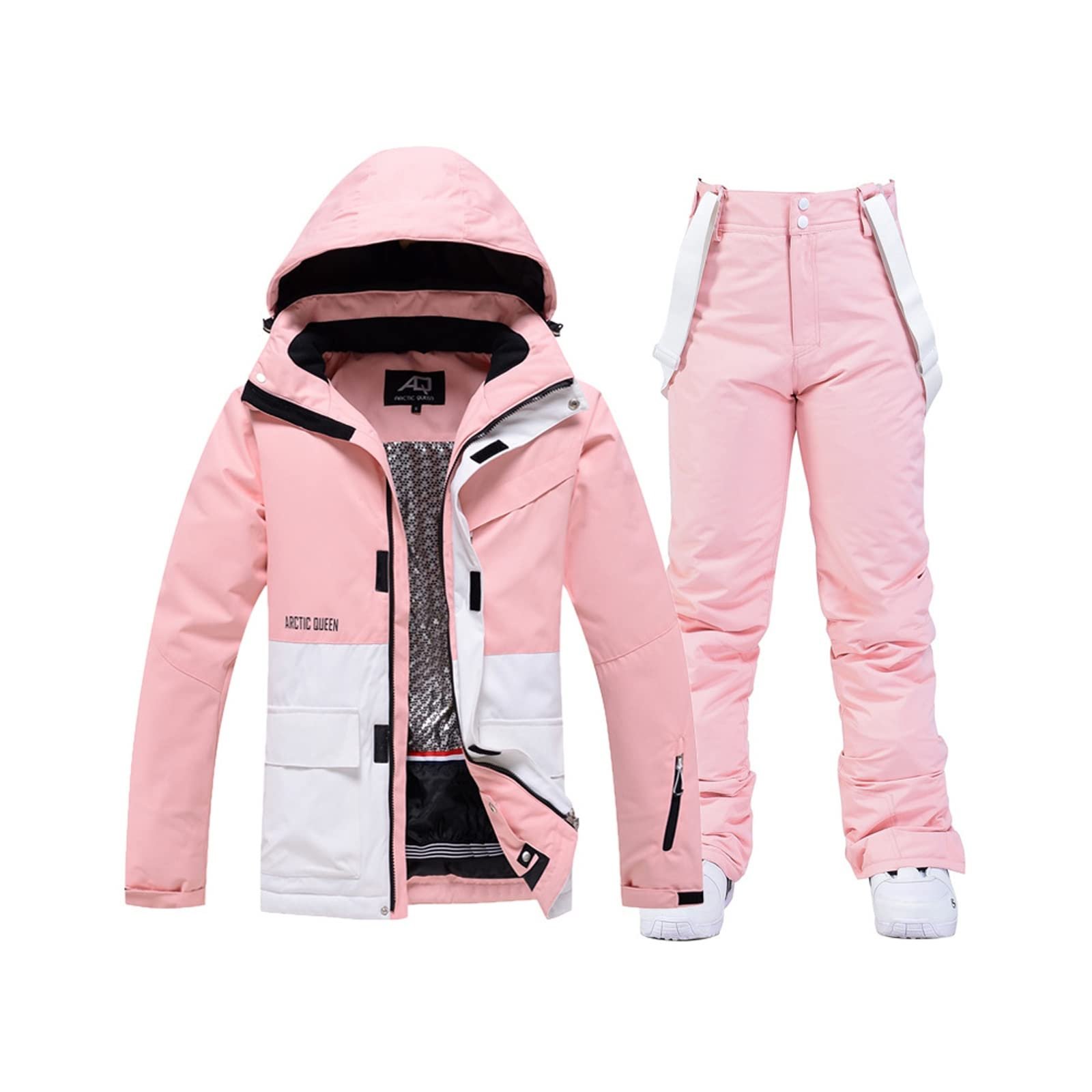 Women's Ski Jacket and Pants Set Ski Suit Windproof Waterproof 2 ...