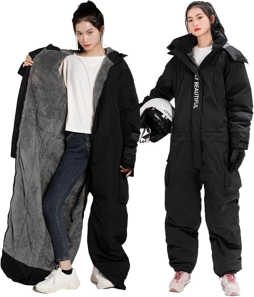 Women's Ski Suit Jacket and Pants Set for Men, Insulated Snow Suit ...