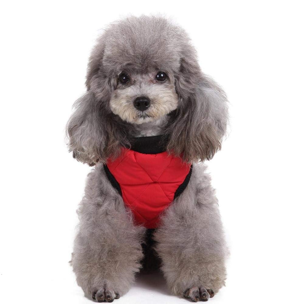 XMxx Dog Jacket Winter Warm Cotton Coat Zipper Pet Clothes ...
