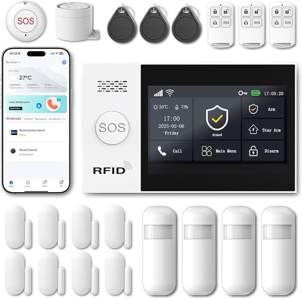 XUK Systeme Alarme Maison sans Fil – sans Abonnement ni Frais ...