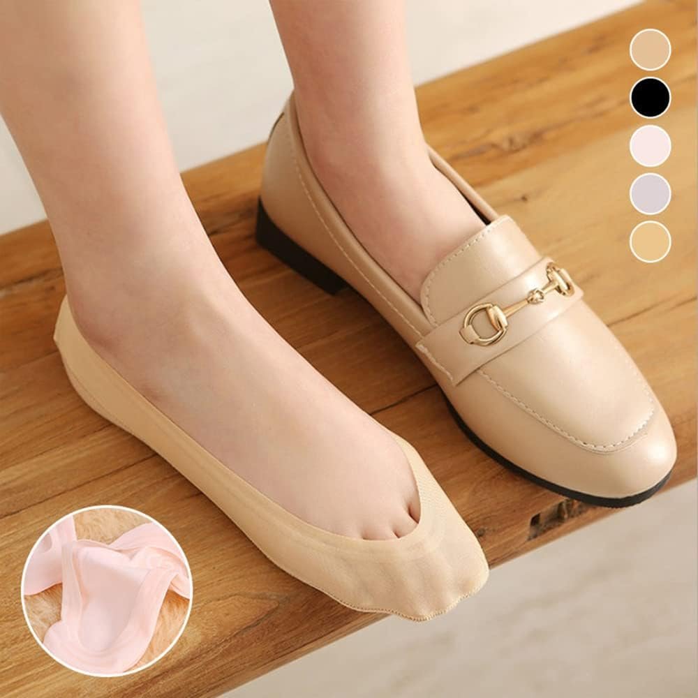 YODAOLI 5 Pairs Non-Slip Invisible Boat Socks, 2023 New Thin No ...