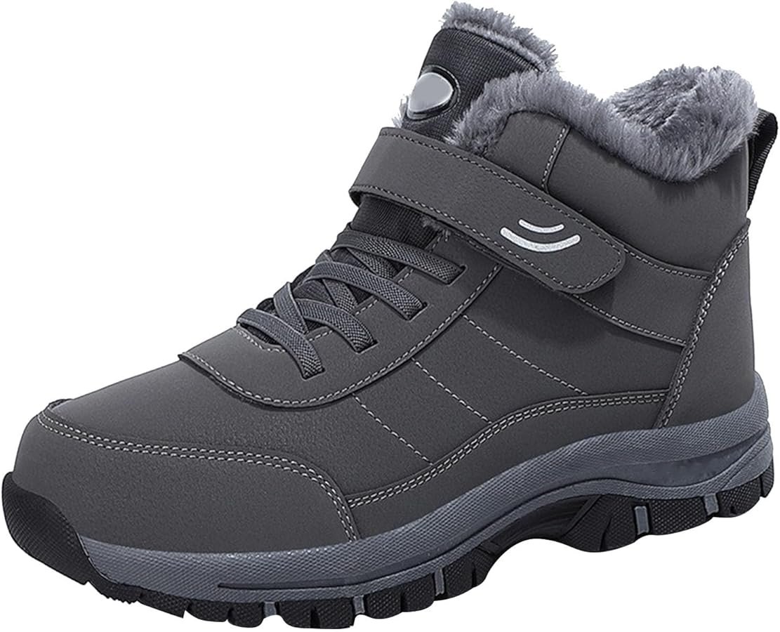 YueYue Snow boots for women rain boots women wide heel ...