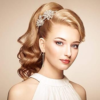 Yumay Boucles d'oreilles en or 9 carats pour femmes, finition ultra ...