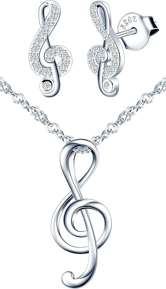 Yumilok Ensemble de bijoux, collier et boucles d'oreilles femme fille ...