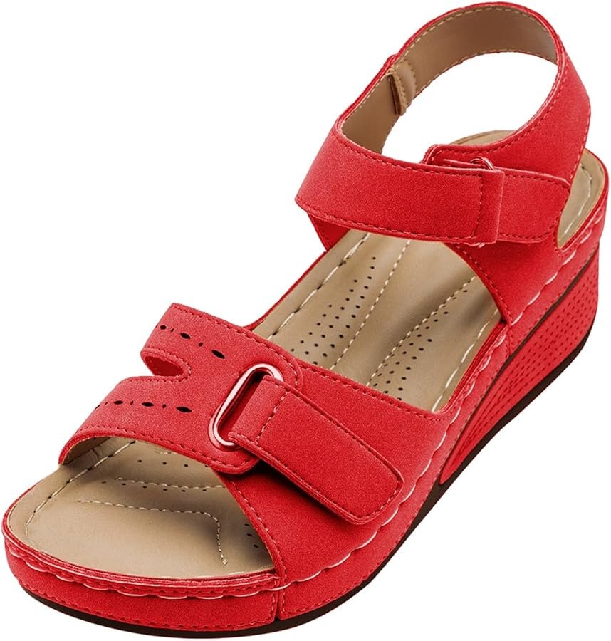 Zerimar Summer Sandals in Natural Leather Hiking Trekking Women's Sports