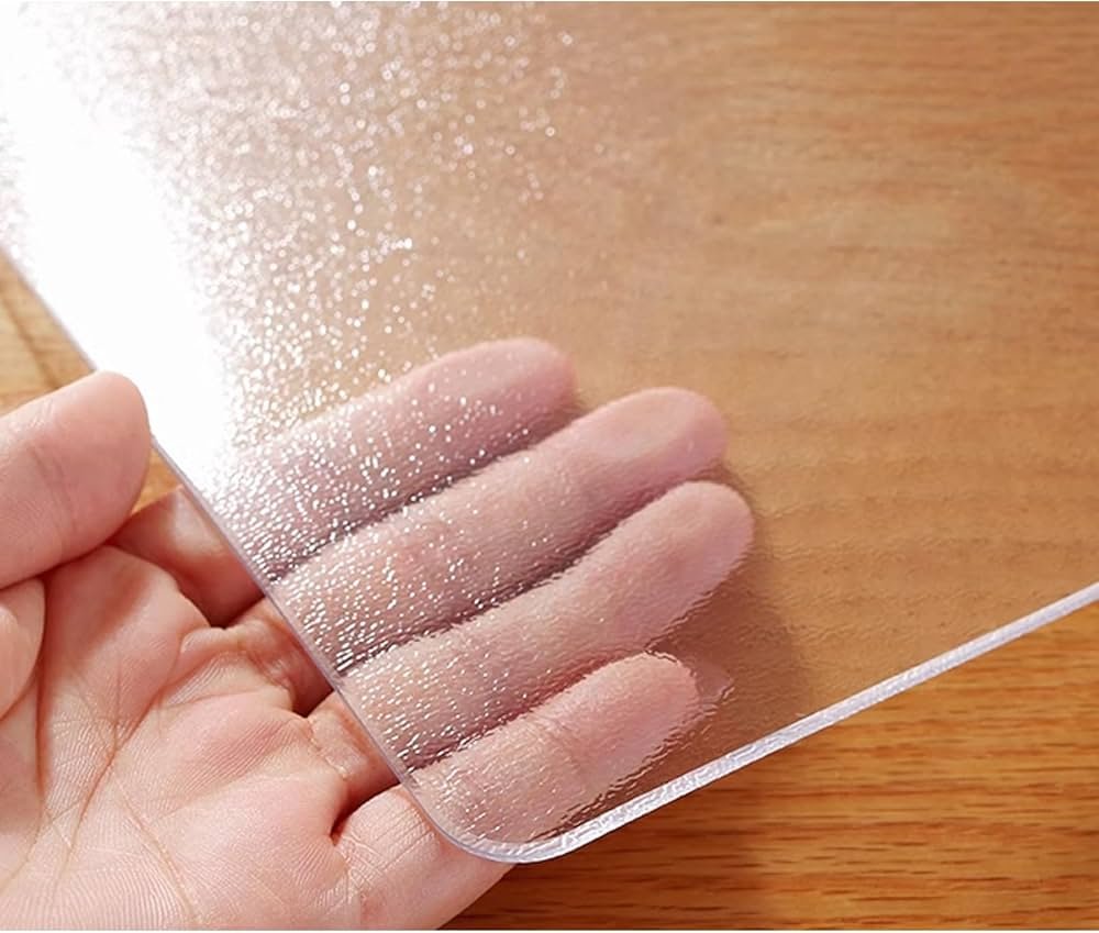 Zhaomi Transparent Frosted PVC Tablecloth Protector, Odourless ...
