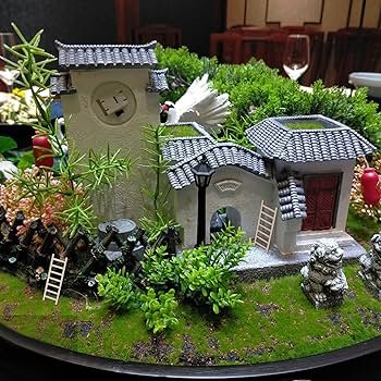 ZIYUMI 2pcs Mini Ladder Fairy Garden House Garden Outdoor ...