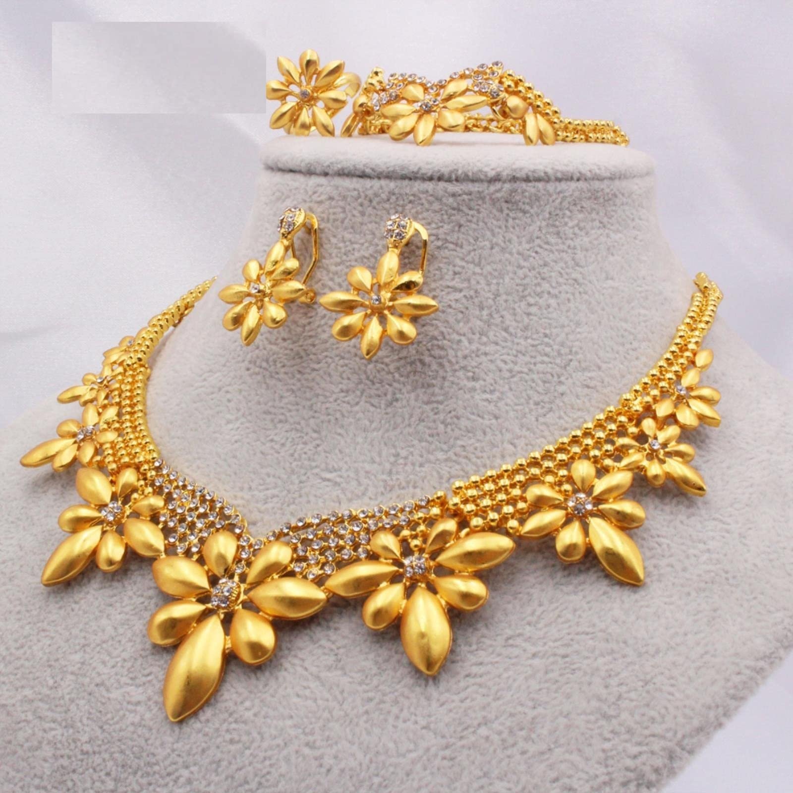 ZLING Ensembles De Bijoux en Or 24k Dubai pour Femmes ...