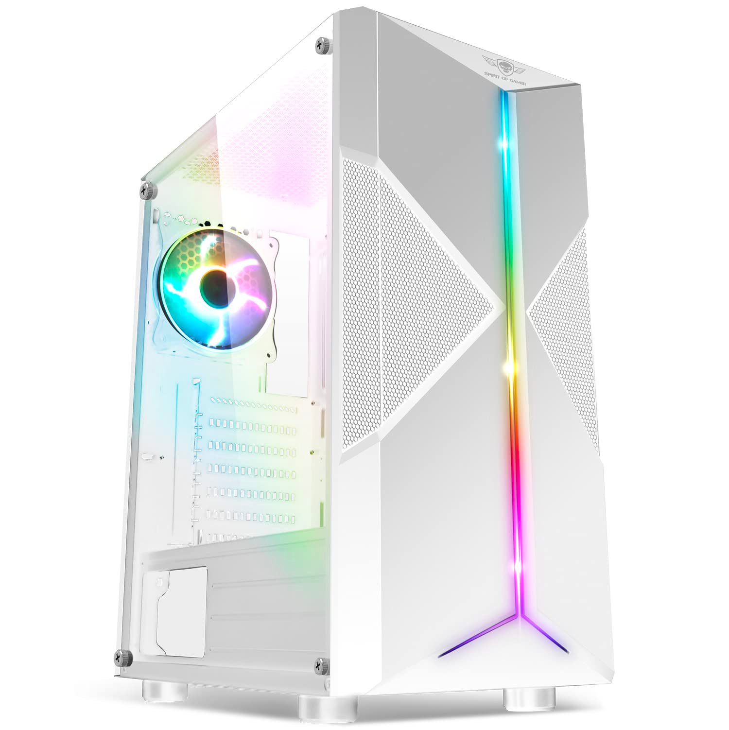 Clone III | Boitier PC Gamer RGB Blanc | Compatible ATX/mATX/ITX