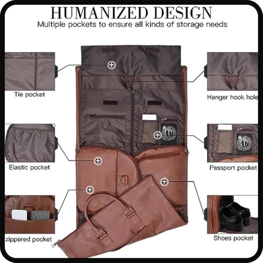 GLIART The Convertible Duffle Garment Luggage, 2 in 1 ...