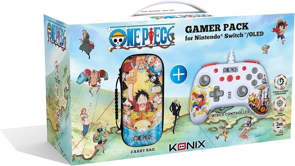 KONIX One Piece Gamer Pack Nintendo Switch - Manette & Housse