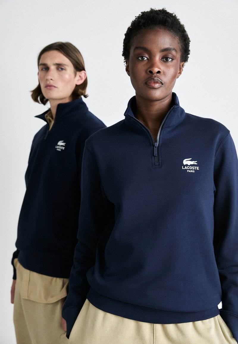 Lacoste Sweaters And Sweatshirts Finition Luxe - Bleu