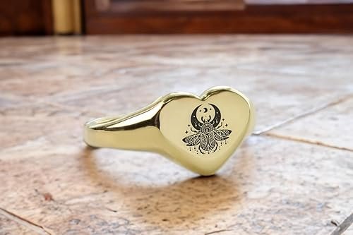 Bague scarabee en forme de cœur | Argent sterling 925 plaque or ...