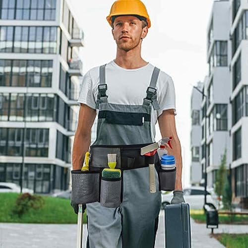 Cleaning Tool Belt, Adjustable Cleaning Bottle Holster Belt, Waist ...