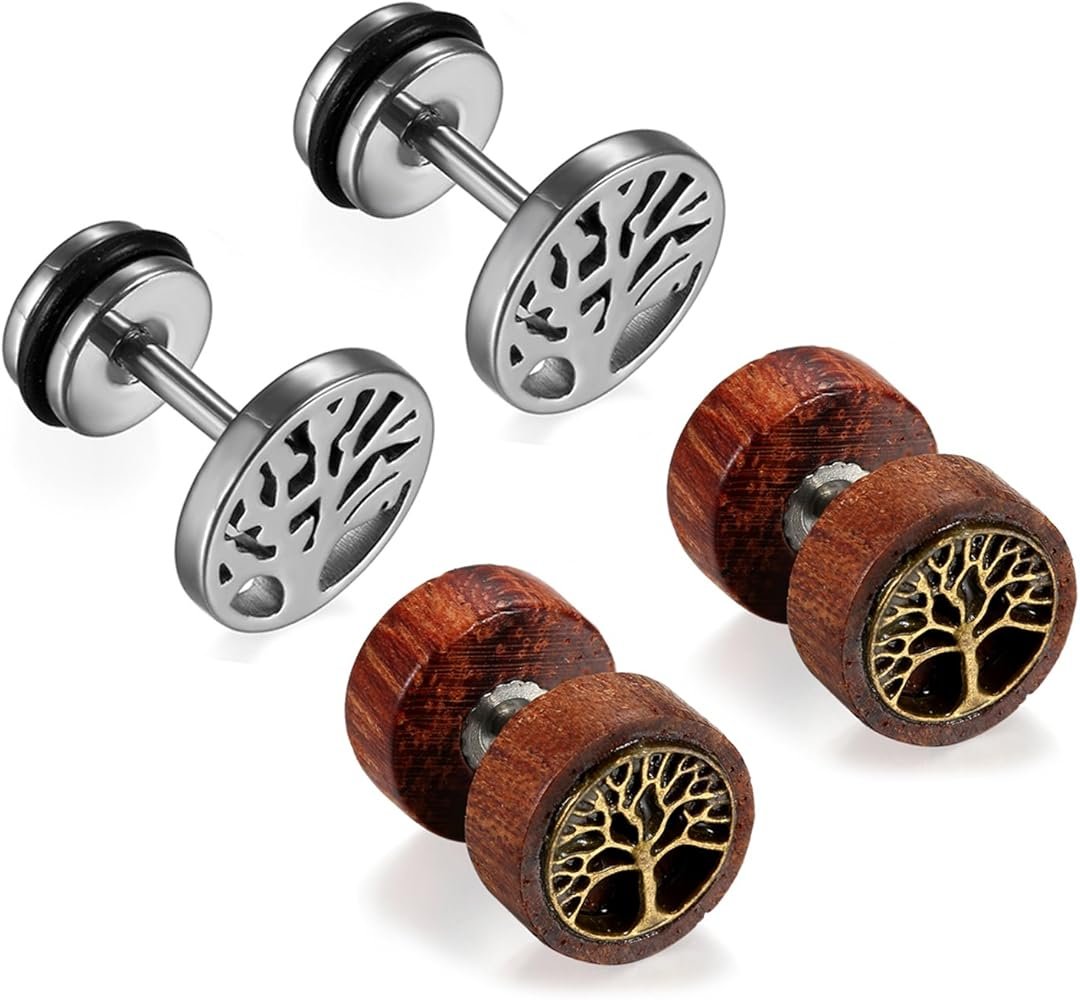 Cupimatch Lot de 2 paires de boucles d'oreilles creoles en forme d ...
