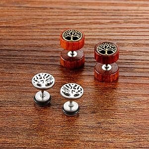 Cupimatch Lot de 2 paires de boucles d'oreilles creoles en forme d ...
