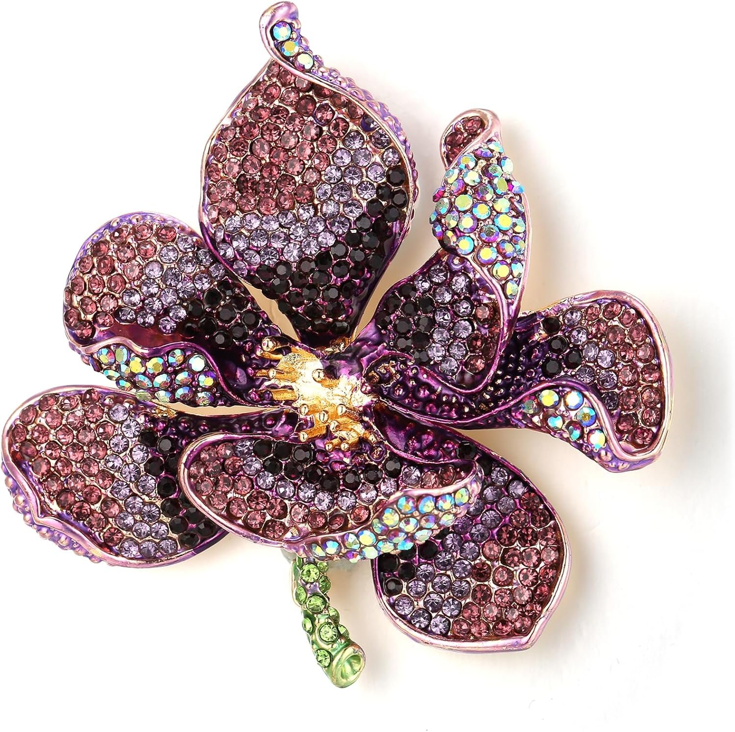 JECOMPRIS Broche Fleur Orchidee en Alliage Perle D'imitation ...