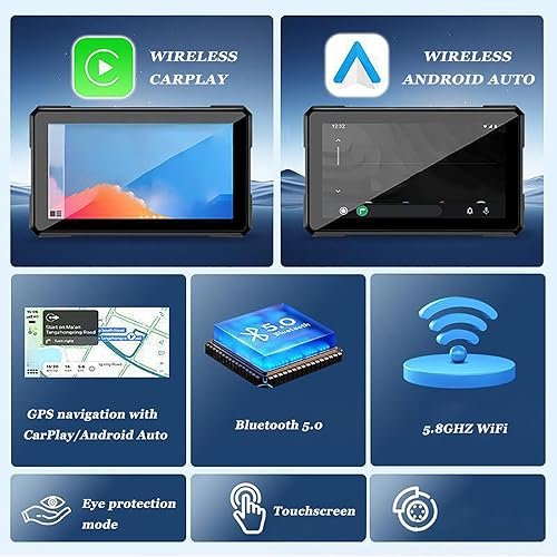 Ecran Moto CarPlay 5 Pouces Honda VFR800X