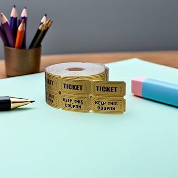 Gadpiparty Billets Tombola Double Numerotes Lot 1000