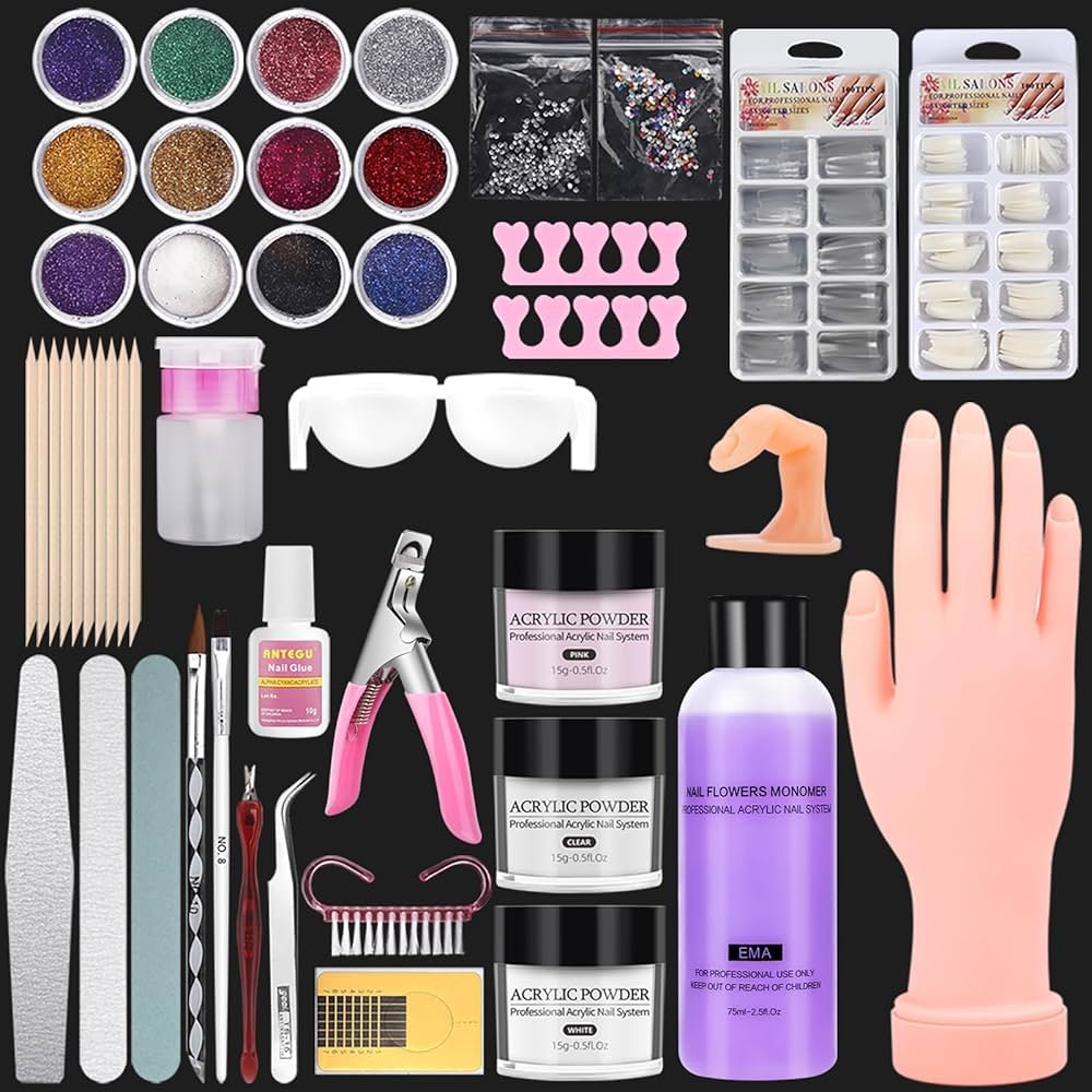 HOMSFOU Kit Manucure 100 Extensions D'ongles Transparentes ...