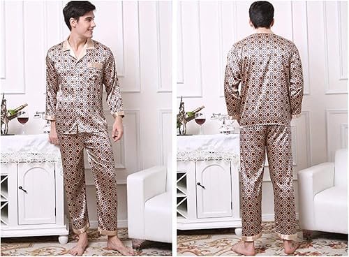 Pyjama slim à manches longues pour homme ideal pour le printemps, l ...