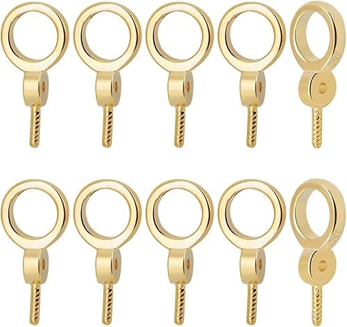 Beebeecraft 1 boîte 10 pièces Epingle à Œil Belière Pendentifs ...