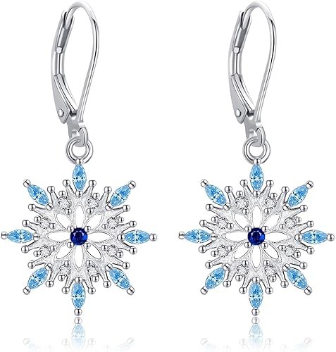 Boucles D'oreilles Flocon De Neige Boucles D'oreilles ...