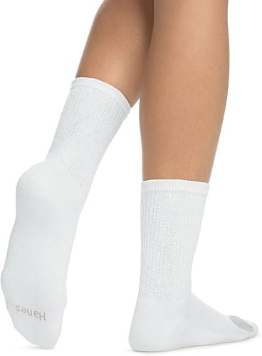 Hanes Chaussettes Cool Comfort Crew pour femme (lot de 6)