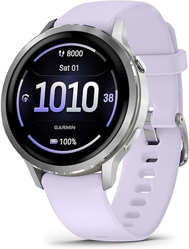 Garmin Venu 4 - Noir et Silver avec Bracelet Gris