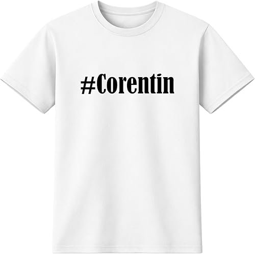 T-shirt #Corentin Hashtag losange pour femme, homme et enfant