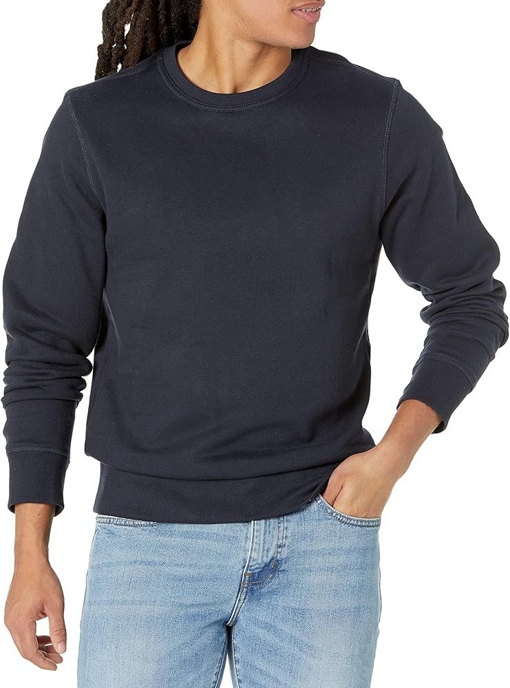 Amazon Essentials Homme Sweat-Shirt col Rond en Polaire (Grandes Tailles Disponibles)