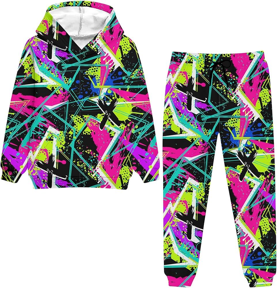 Boys Unisex 3D Printed Hoodie, Kids Jogging Hoodie, Hip Hop Streetwear Outfits