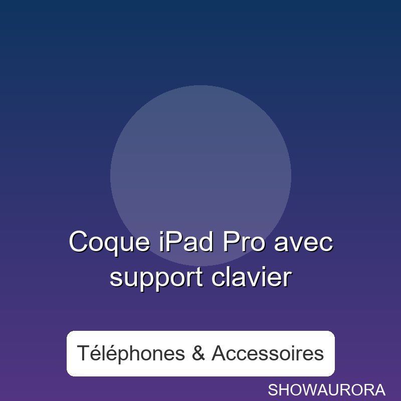 Coque iPad Pro avec support clavier - Ecran: Liquid Retina / AMOLED