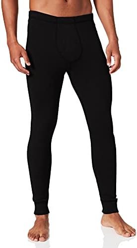 Damart Men's Long Johns - Ribbed Fleece - Thermolactyl Fibre Thermal Tights