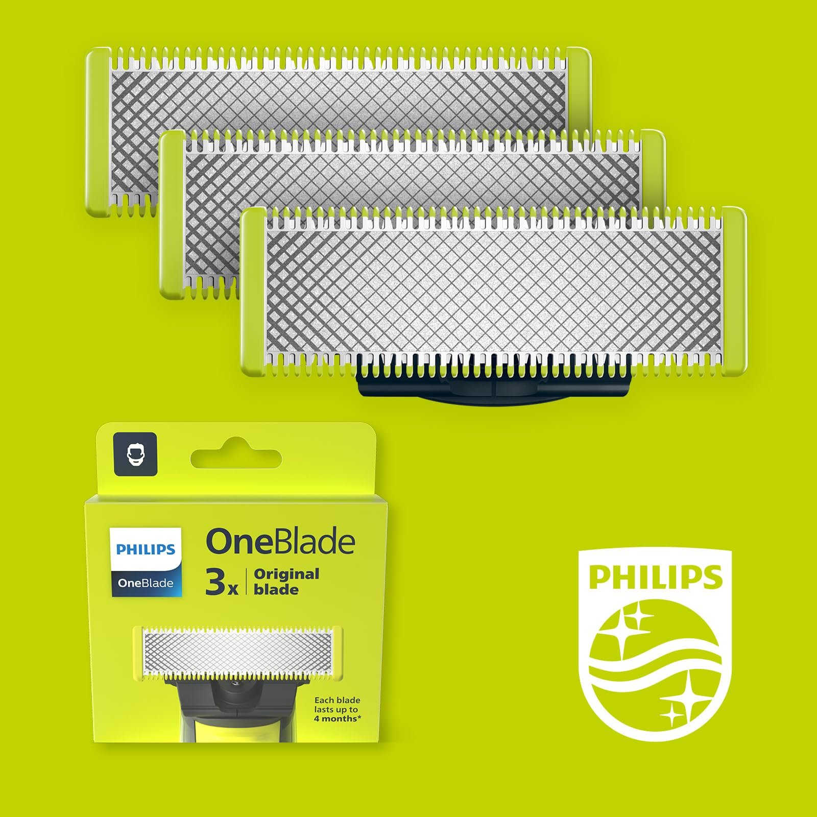Pack de 3 lames de rechange Philips OneBlade
