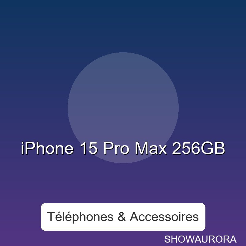iPhone 15 Pro Max 256GB - Ecran: Super Retina XDR OLED