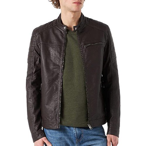 JACK & JONES Jjerocky Jacket Noos Men's Faux Leather Jacket