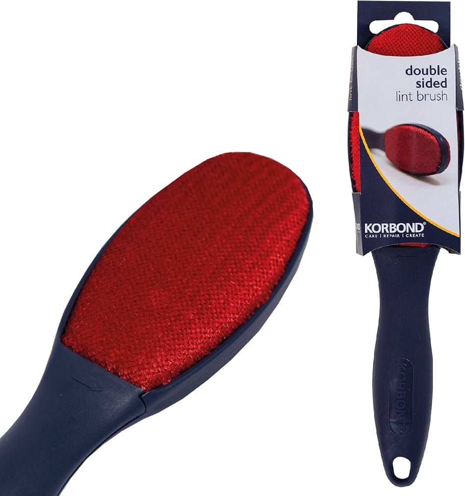 Korbond Double Sided Clothes Brush Blue