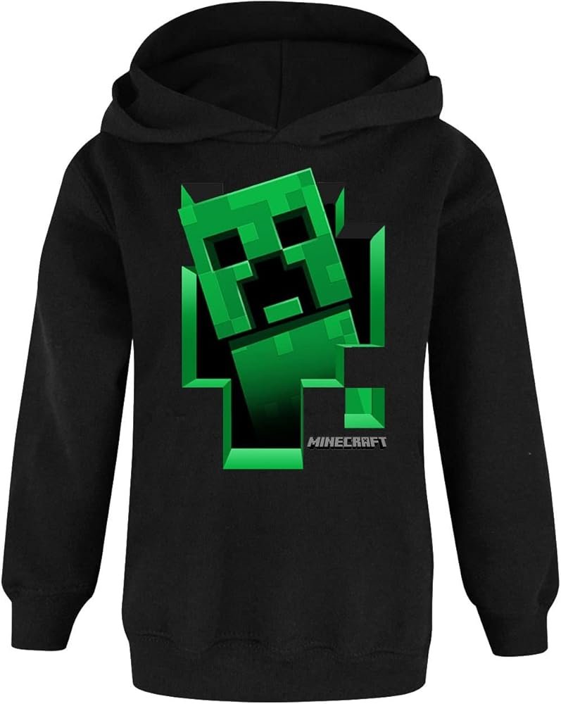 Minecraft Boys Hoodie Creeper Hoodie Playwear for Kids