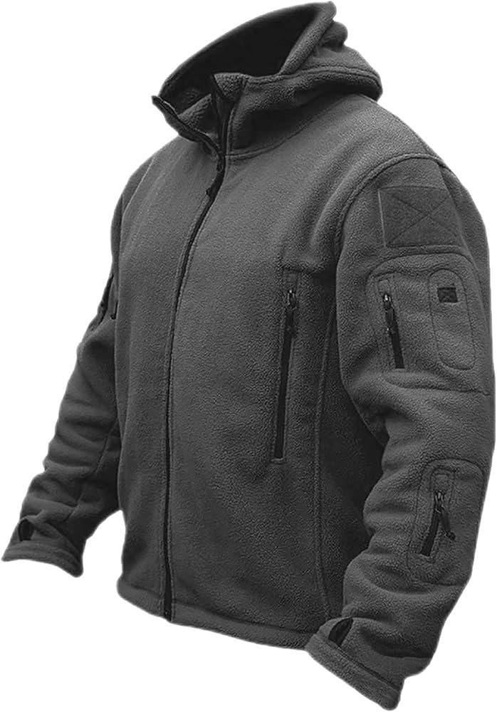 Onsoyours Men's Winter Fleece Jackets Warm Hooded Sports Coat Jacket