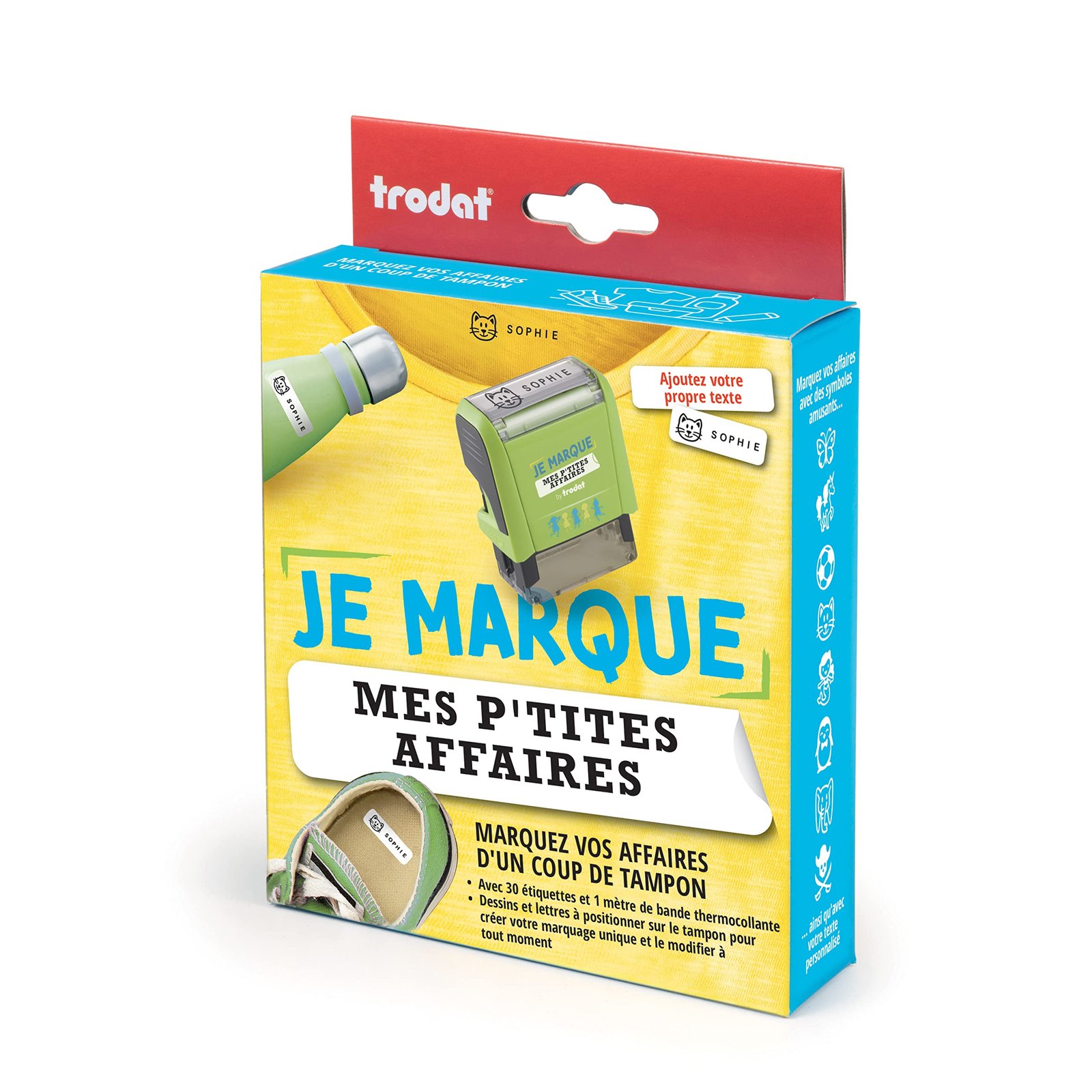 Trodat Stamp "Je marque mes P'tites Affaires" - Mark your children's